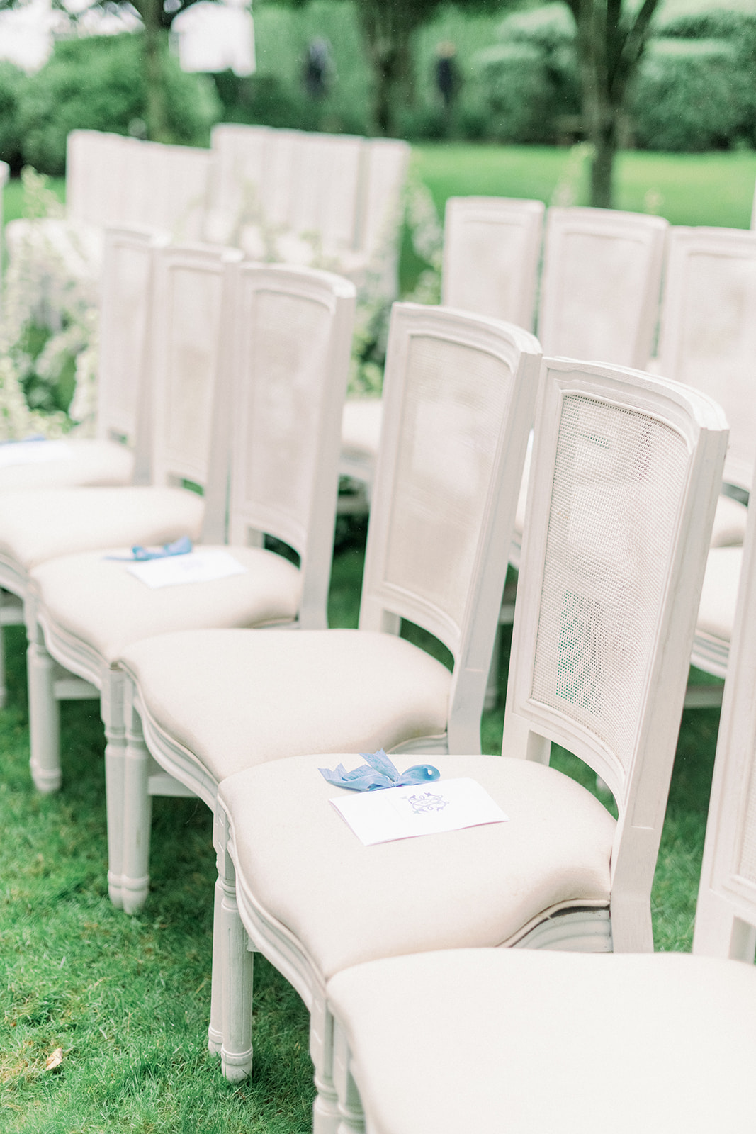 White Wedding Chairs Outdoor Wedding