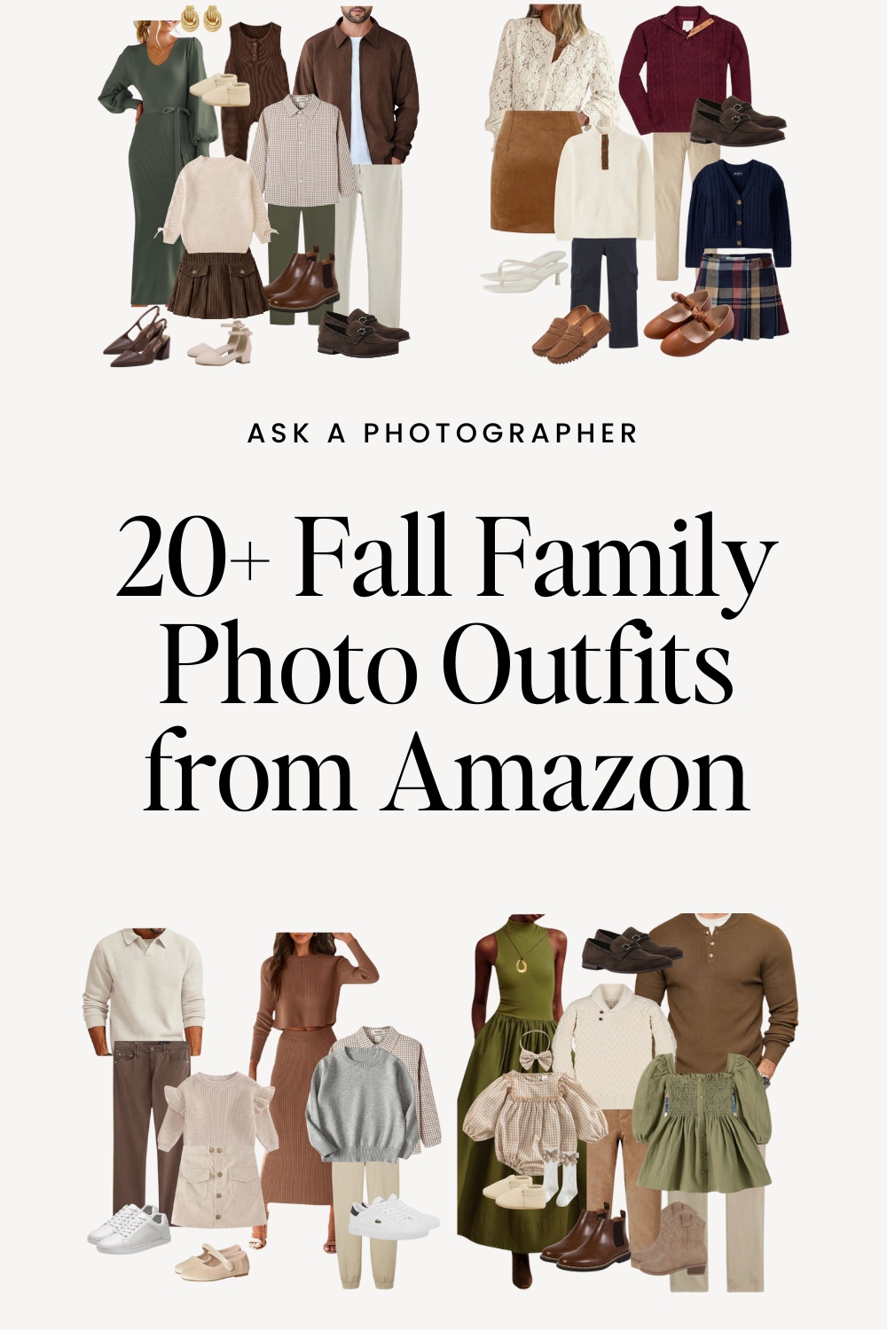 Amazon Fall Family Picture Outfits for Family Photos