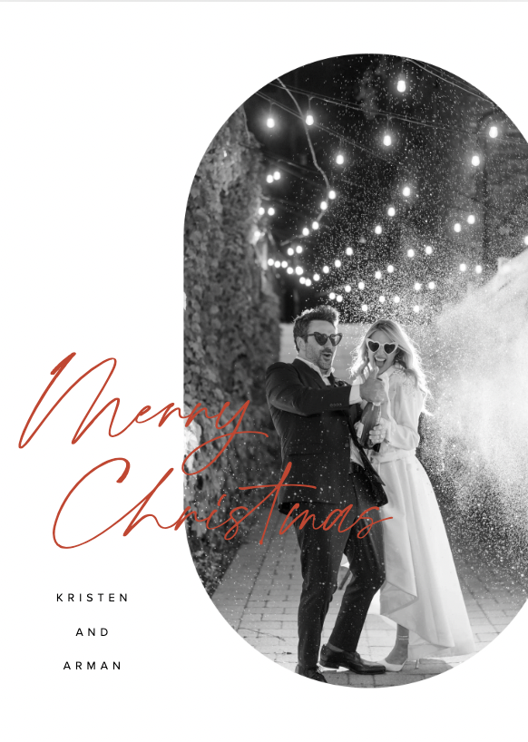 Modern Christmas Cards - Holiday Cards for Wedding Photos