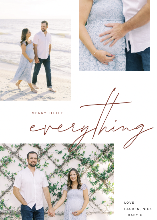 Modern Holiday Cards - Holiday Cards for Wedding Photos
