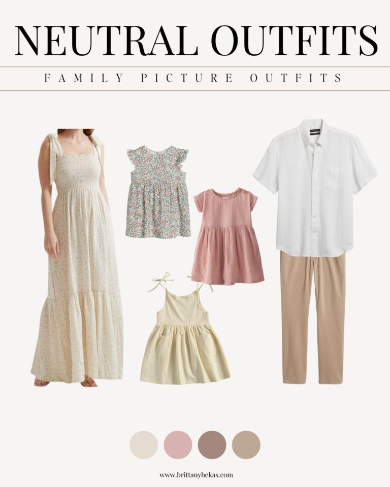 Neutral Family Photo Outfits | Brittany Bekas