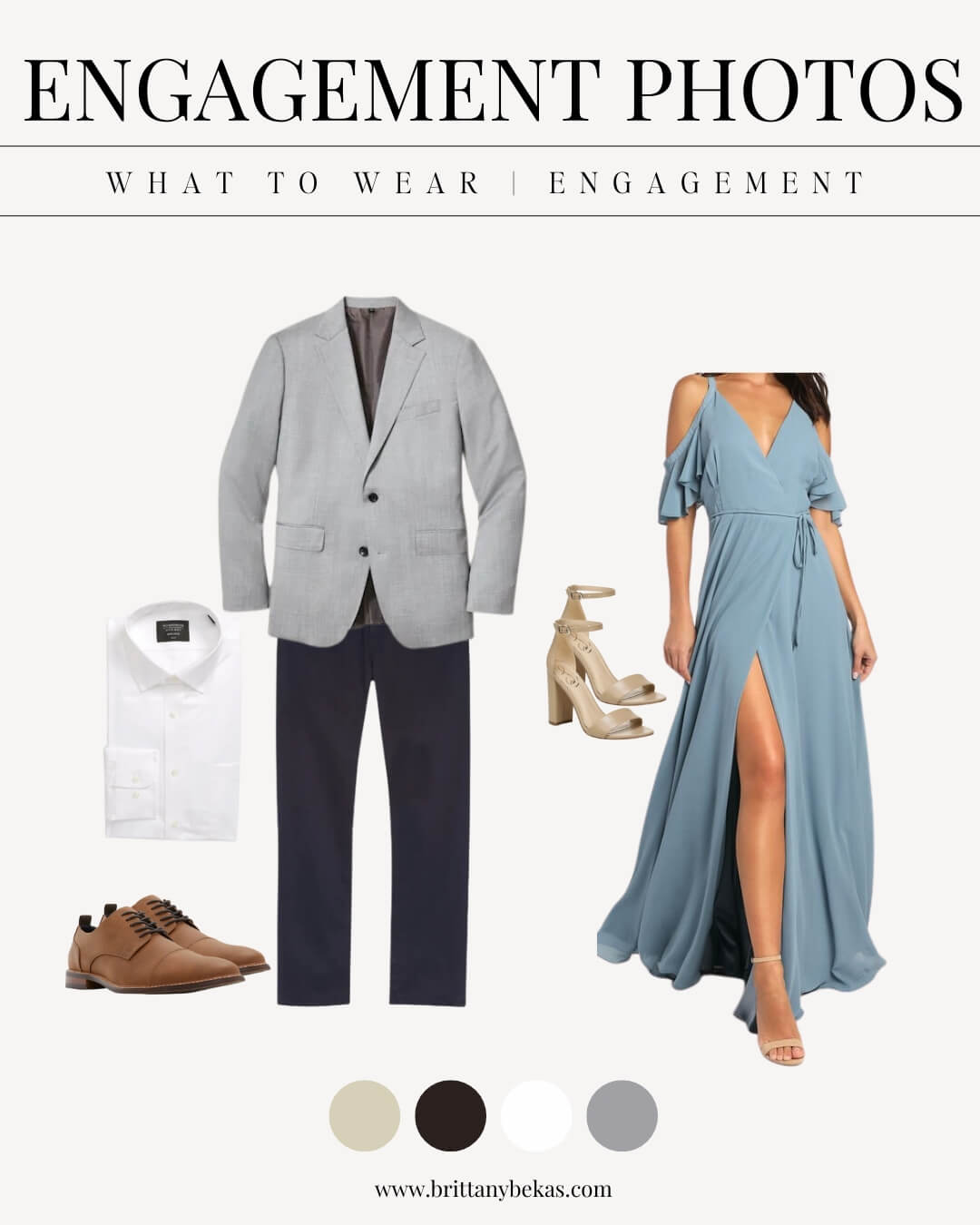 Classic Engagement Pictures Outfits 15