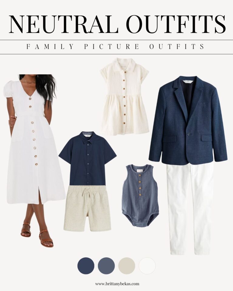 Neutral Family Photo Outfits | Brittany Bekas