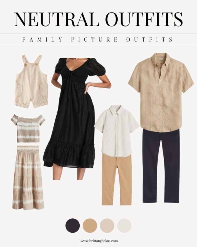 Neutral Family Photo Outfits | Brittany Bekas