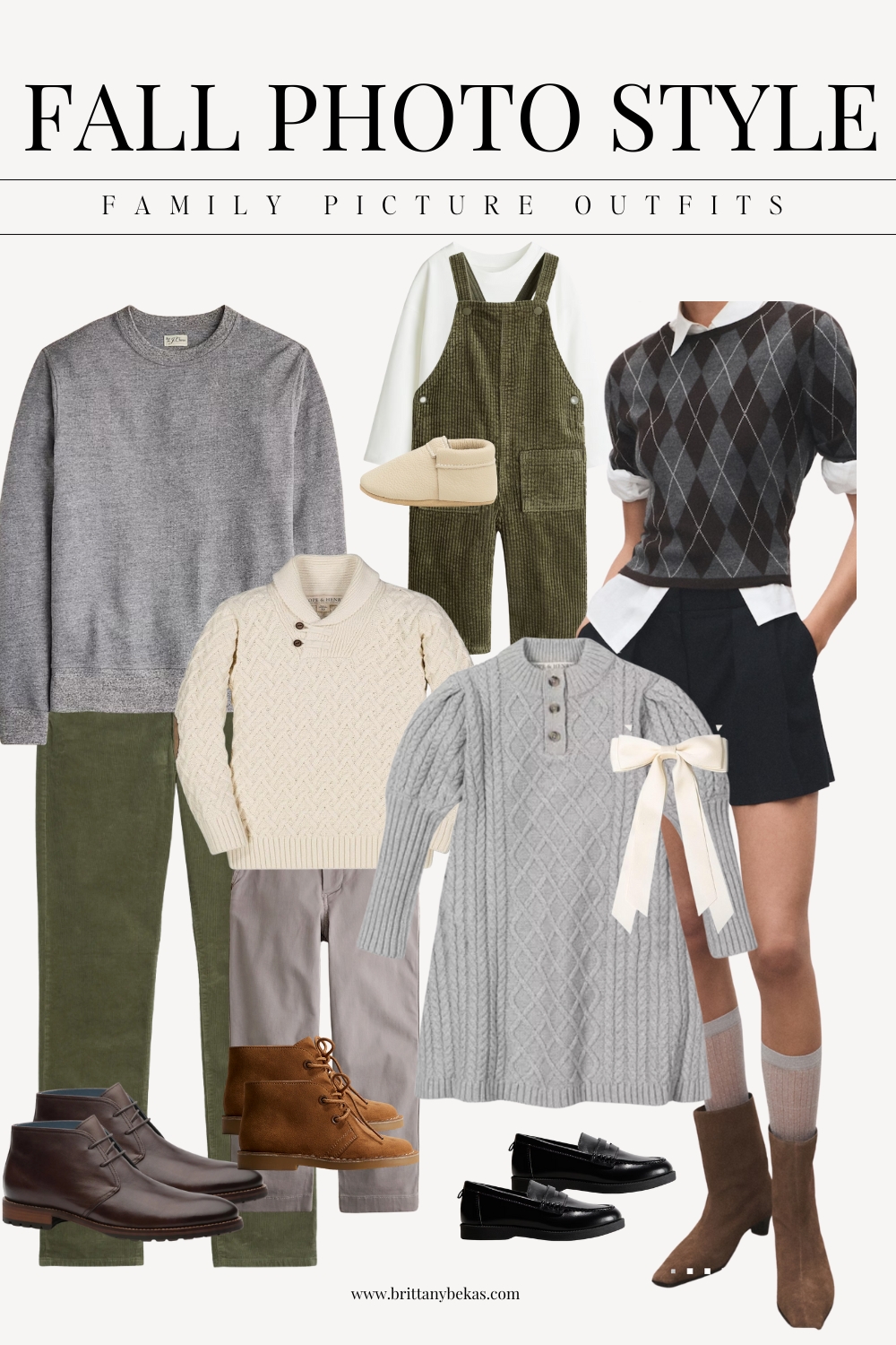 Fall Family Picture Outfits Olive Green, Cream