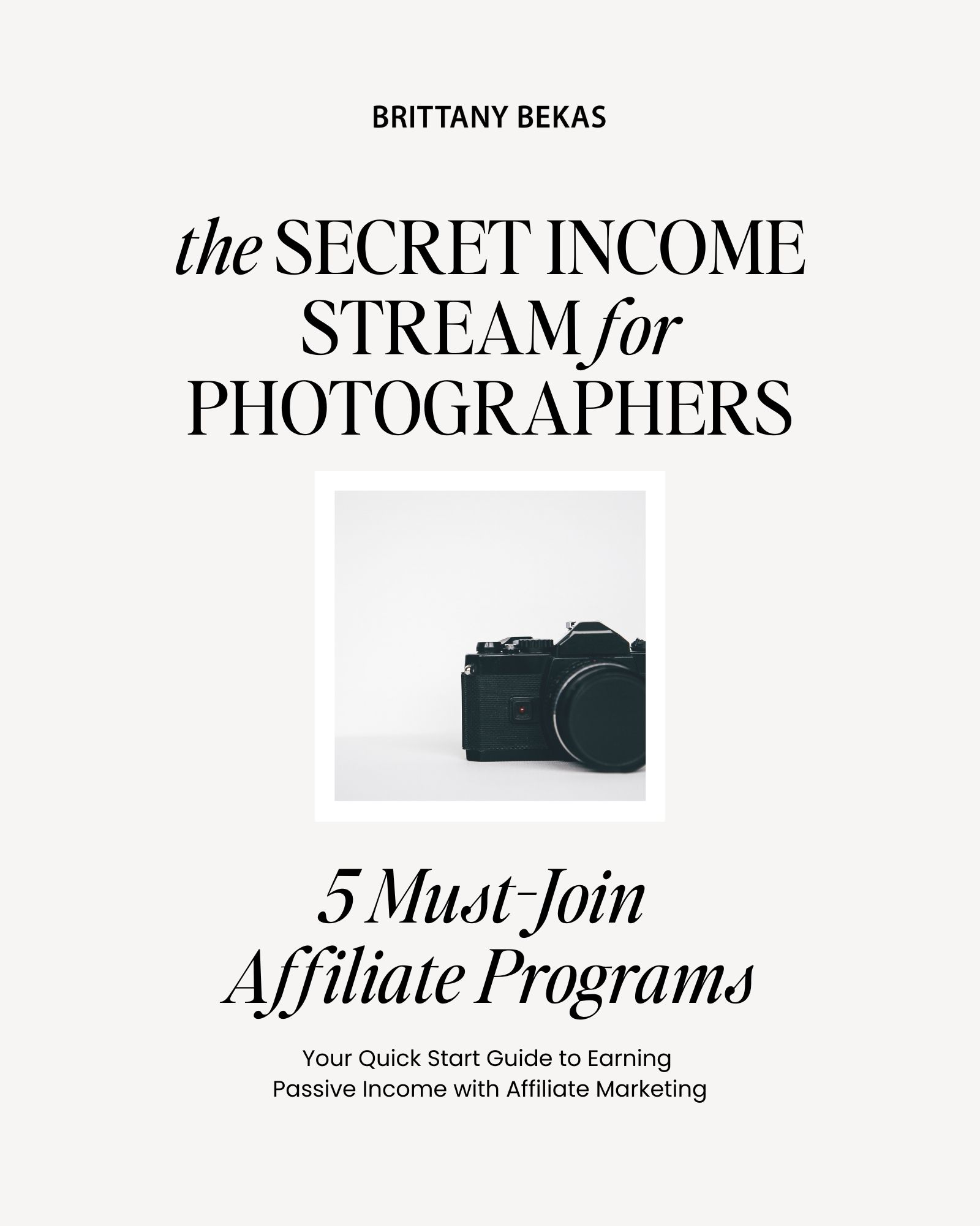 Affiliate Programs for Photographers