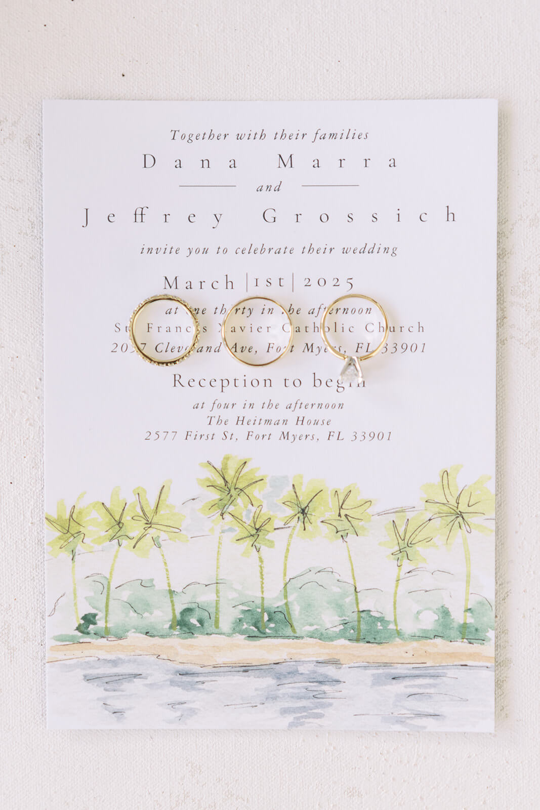 Florida Destination Wedding Invitation