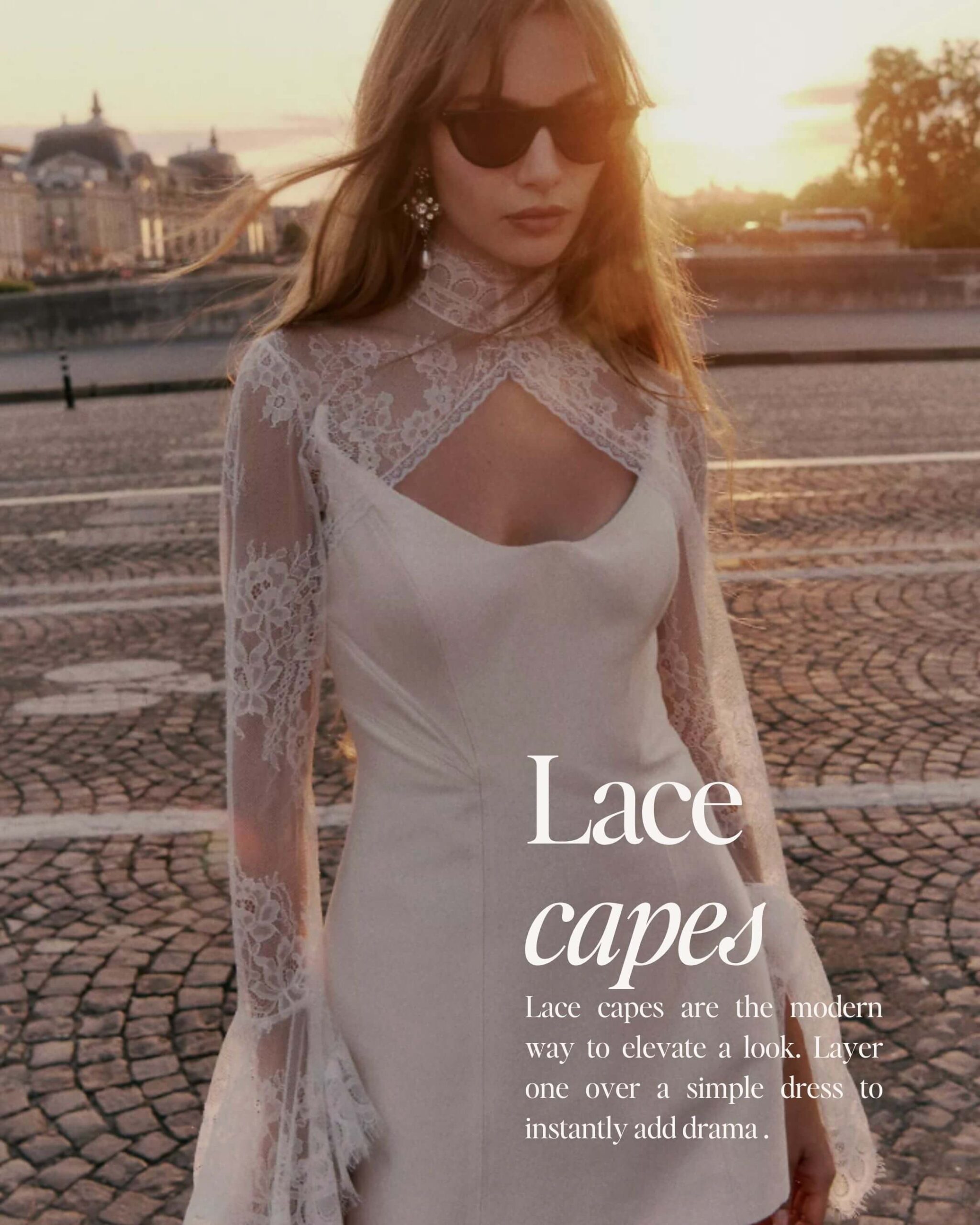 Bridal Trends 2026 -Lace Capes
