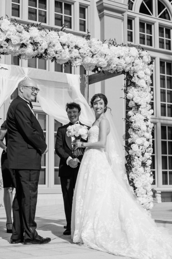 Ceremony officiant Mary Gehr at Ritz-Carlton Naples wedding