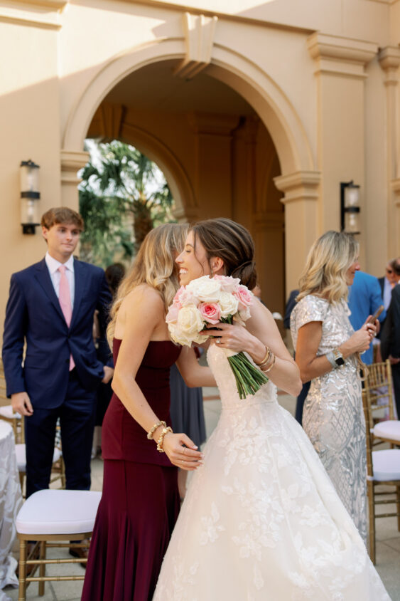 Guests celebrating at Ritz-Carlton Naples wedding reception