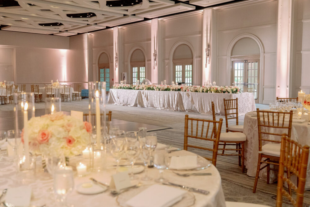 Wedding florals by Focus Floral at Ritz-Carlton Naples reception